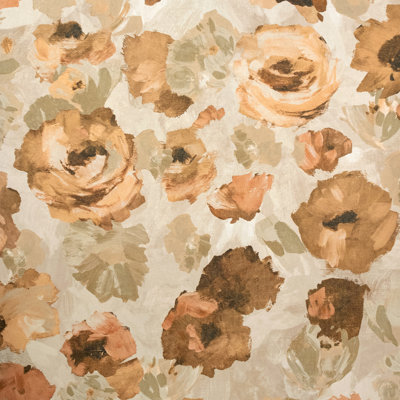 Julie Feels Home Collection Glitter/Shimmer Large Paeonia Flowers Wallpaper Roll