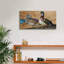 Toile épique Graffiti «Wood Ducks Home Sweet Home» par Jim Brune, 24 po x 12 po
