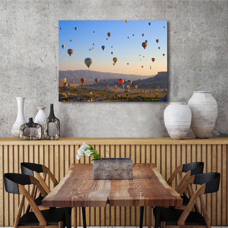3AP6486 Flying Over Cappadocia, Turkey by Pangea Images - Wrapped Canvas Print, 70cm H x 100cm W x 4cm D
