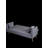 71-inch convertible love seat sofa, American vintage grey velvet material, suitable for small living room, bedroom, office-84710519