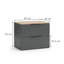 140cm Wide 2-Piece Modular TV Stand with Open Storage and 2 Drawers-134728177