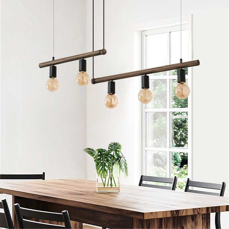 5- Luminaire suspendu pour îlot de cuisine - finition bronze, à intensité variable, sans ampoule incluse, fer à repasser à intensité variable peint à la main, base E26