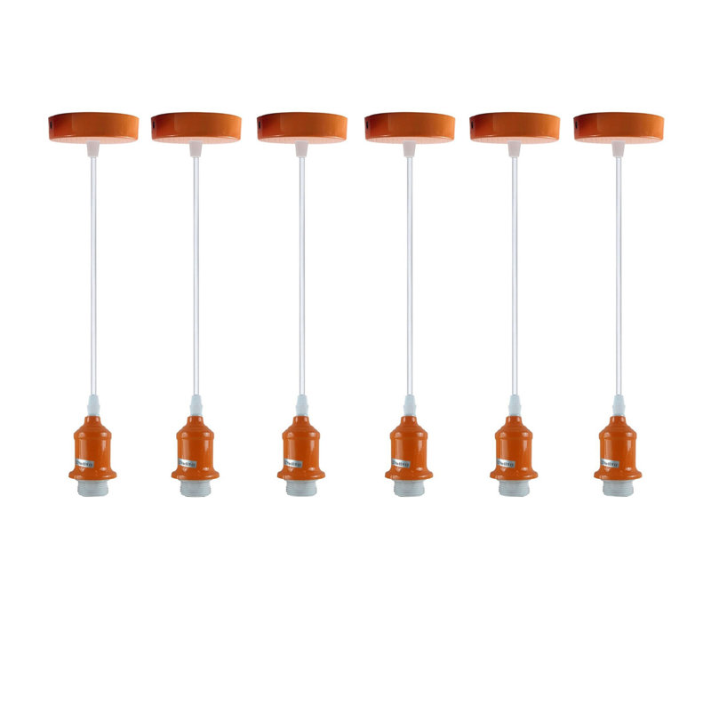 Ivelin 6 - Light Single Pendant, Orange