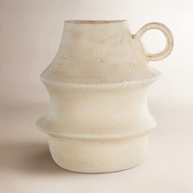 Paper Mache Table Vase, 14.35" H x 12.05" W x 11.5" D