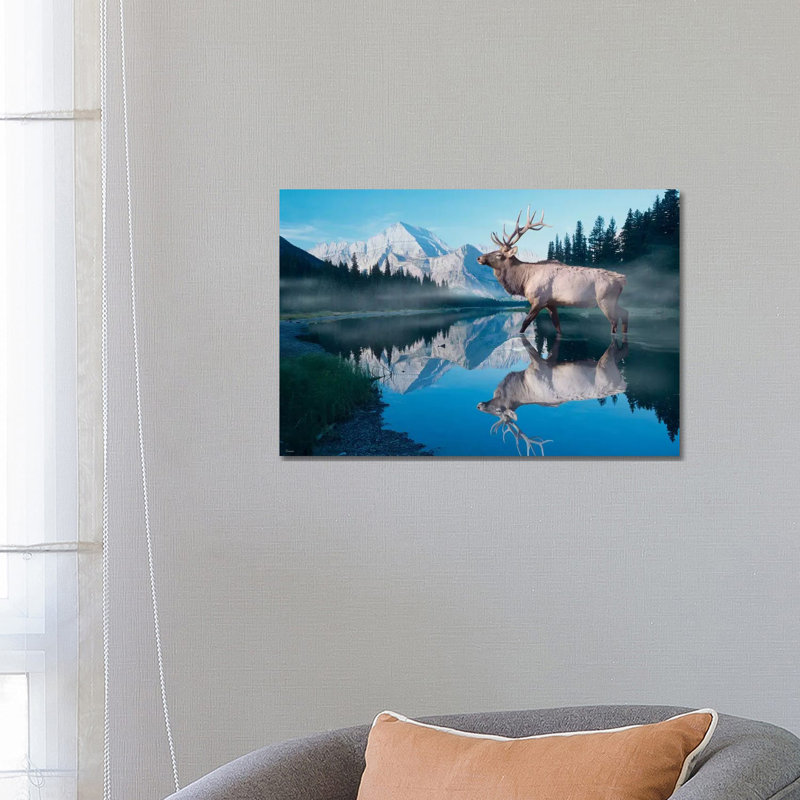 Reflections Of Glacier by Gordon Semmens - Wrapped Canvas Print, 66.04 cm H x 45.72 cm W x 1.91 cm D