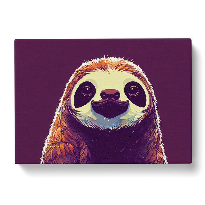 Alluring Sloth - Wrapped Canvas Painting