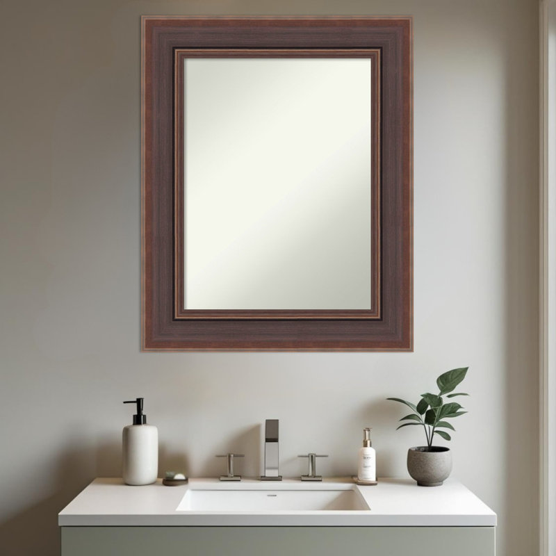 Miroir mural de salle de bain Moab, 31,5 po x 25,5 po