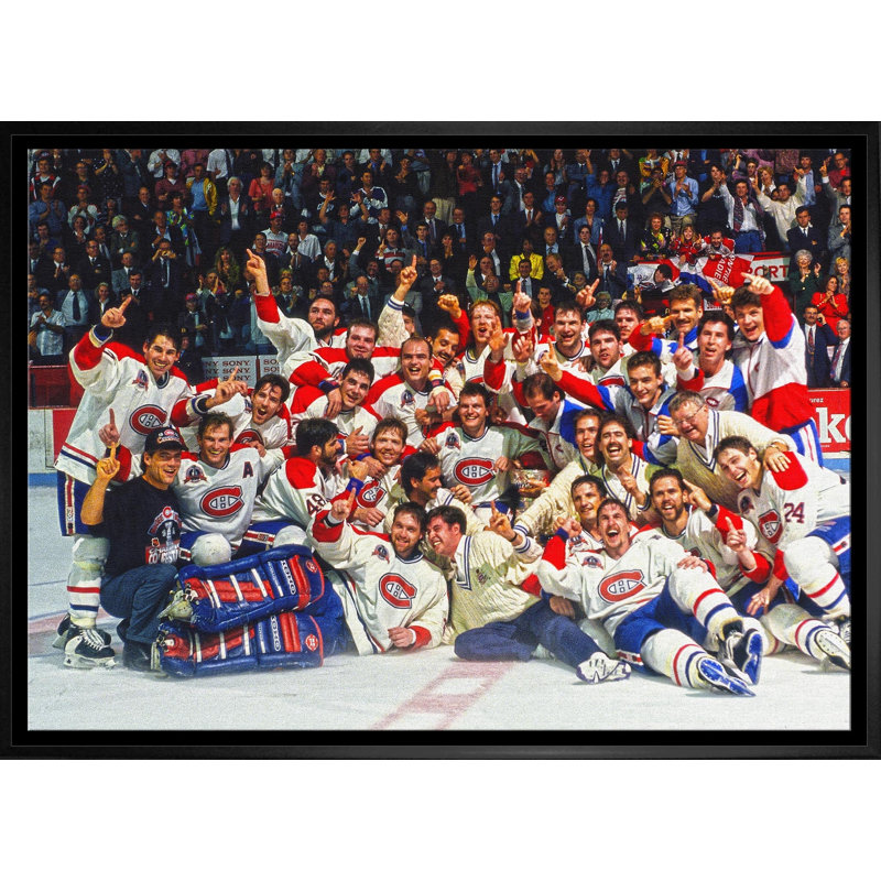 Canadiens de Montréal, 20 x 29, toile encadrée, coupe Stanley