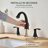 Widespread Bathroom Faucet 3 Hole, 2-Handle Bathroom Sink Faucet With Drain Assembly And Supply Lines-126230640