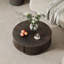 Table basse ronde 31,5 "avec rangement nervuré-129765868