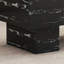 Table basse moderne et simple en bois aggloméré noir texturé - 43,3 po x 21,6 po x 17,2 po, ce qui en fait un ajout idéal à tout salon ou appartement.