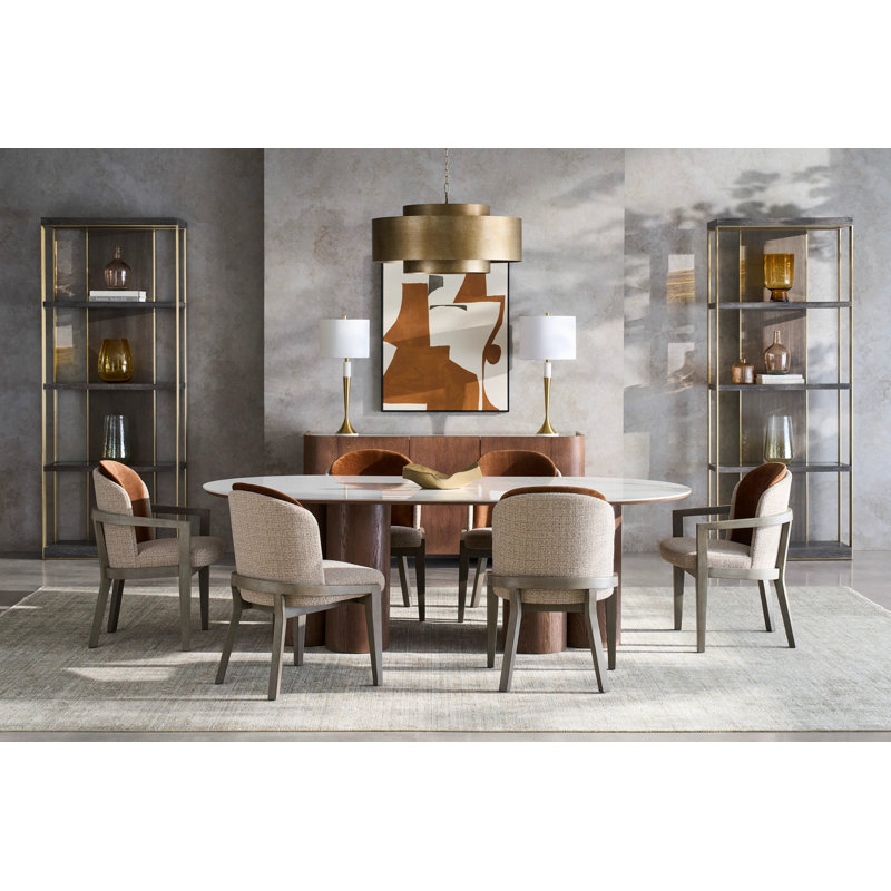 Keira Side Chair, Putty (3152 65), Almond Buff