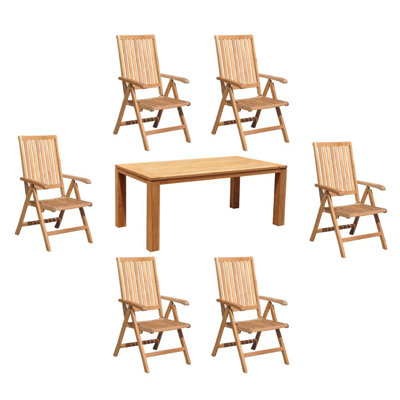 Ensemble de salle à manger rectangulaire pour 6 personnes 70,87 po