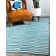 Tapis sarcelle / crème Arzilla