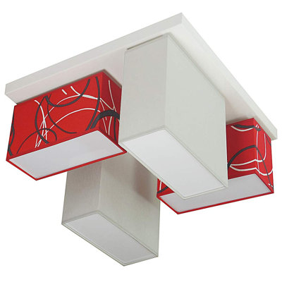 Eris Fabric Semi Flush Mount