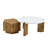 Modern MDF Coffee Table Set with Modular Design & Storage - Versatile Living Room Furniture with Rounded Edges & Anti-Slip Features