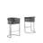 Maebelle Velvet Barstool 29" (Single Chair)-329666209-329666214