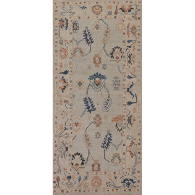 Hand Knotted Wool Floral Indoor Rug