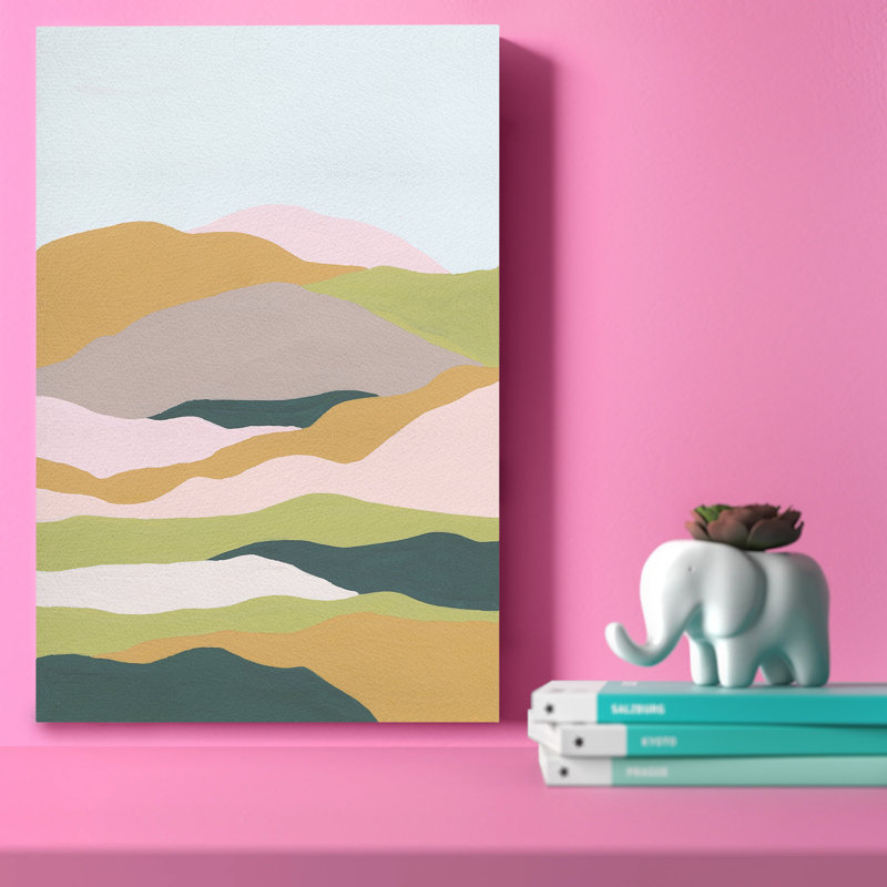 «Cloud Layers II» par Melissa Wang - reproduction d'art sur toile tendue, H 18 po x l 12 po