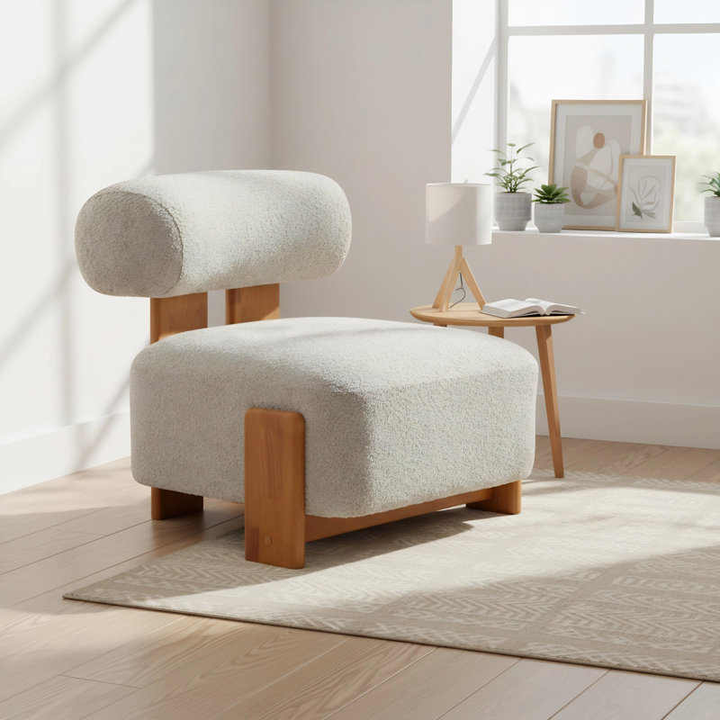 Fauteuil moderne 27,25 po, Amande