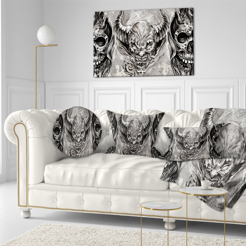Coussin 3 taureaux, Rectangulaire, 12 po x 20 po
