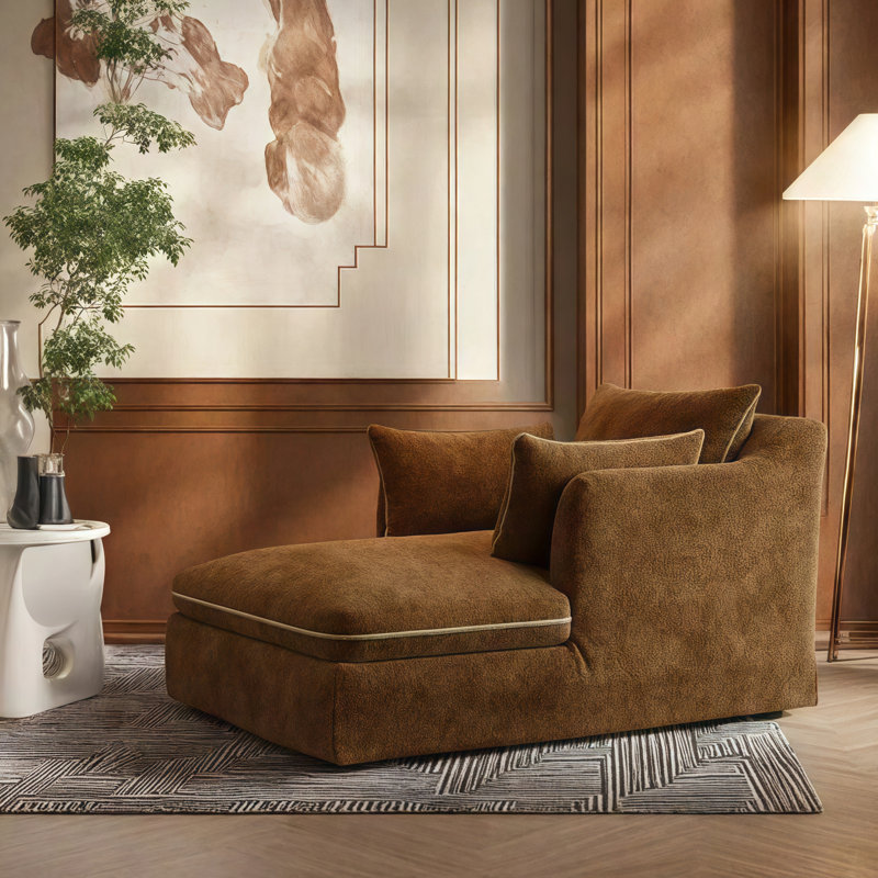 Chaise longue créative simple et créative, Brun