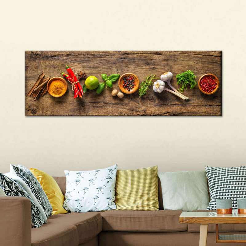 «Flavourful Spices and Herbs», reproduction sur toile tendue, H 30 po x l 10 po x P 1,25 po