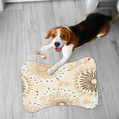 Ornate Decor - 1 Piece Bone Shape Feeding Mat Anti-Skid Placemat