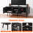 Daileny Rattan TV Stand, Boho TV Cabinet for 55 inch TV-1160369530