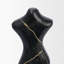Objet décoratif silhouette en marbre noir Contour