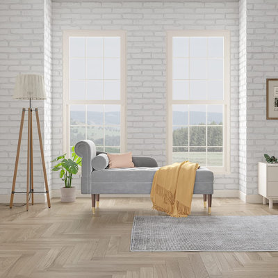 Hymes Velvet Chaise Lounge