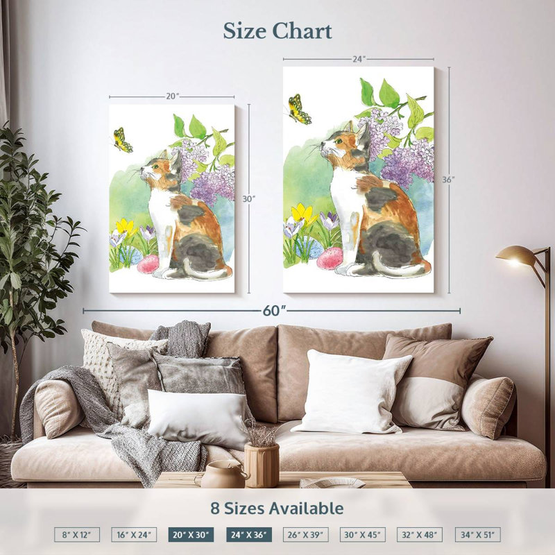 Brampt Easter Kitties II, 36" H x 24" W