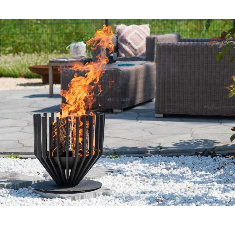  Panier de feu noir moyen Irving