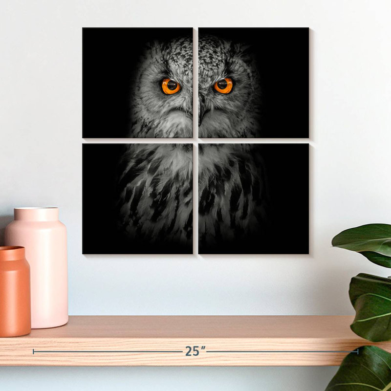 Brampt Intense Eagle Owl, 18" H x 18" W