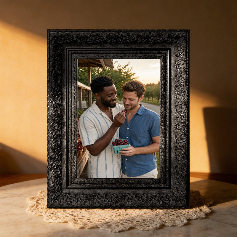 Cadre photo noir 1PC pour photos et cadeaux de 5 po x 7 po