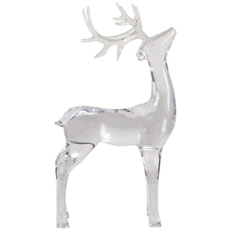 Standing Acrylic Deer Christmas Decoration - 15"
