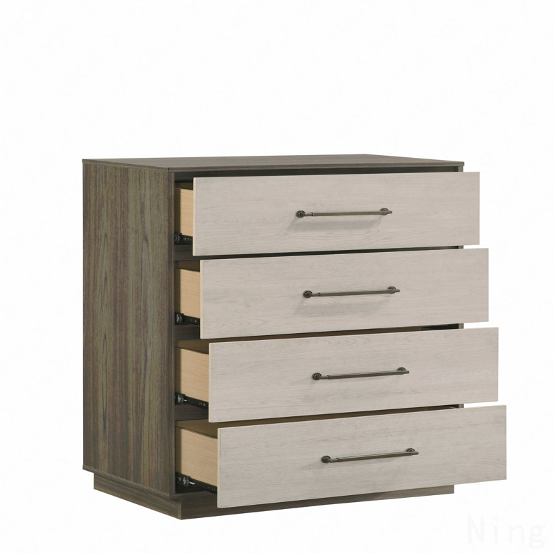 Commode 4 tiroirs, fabrication en bois de style moderne