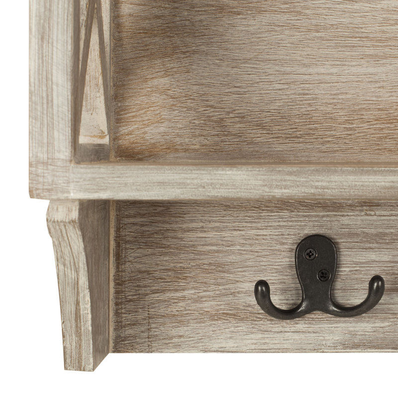 Beecher Wall 3 - Hook Wall Mounted Coat Rack, Gray