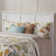 Amear Solid Wood Foundation Bed with Matching Footboard and Built-in USB Charger