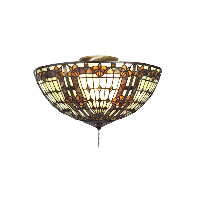 Plafonnier encastré 3 lumières pour cuves à commande unique, Beige