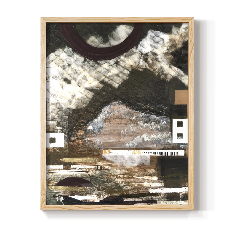 «Time to Part Ways I», reproduction encadrée - bois massif, Naturel, H 11 po x l 9 po