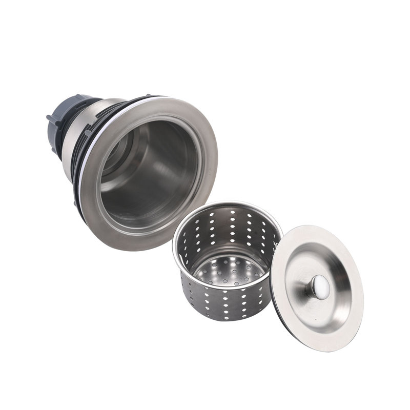 Évier de bar en quartz avec grille et crépine L 18 po x l 16 po Quartz