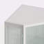 Armoire 22,25 po avec porte en verre trempé et tablettes de rangement pour la salle de bain, le salon et la chambre à coucher