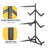 Launda 3-Level Freestanding Adjustable Kayak Rack With Padded Arms And Lockable Wheels