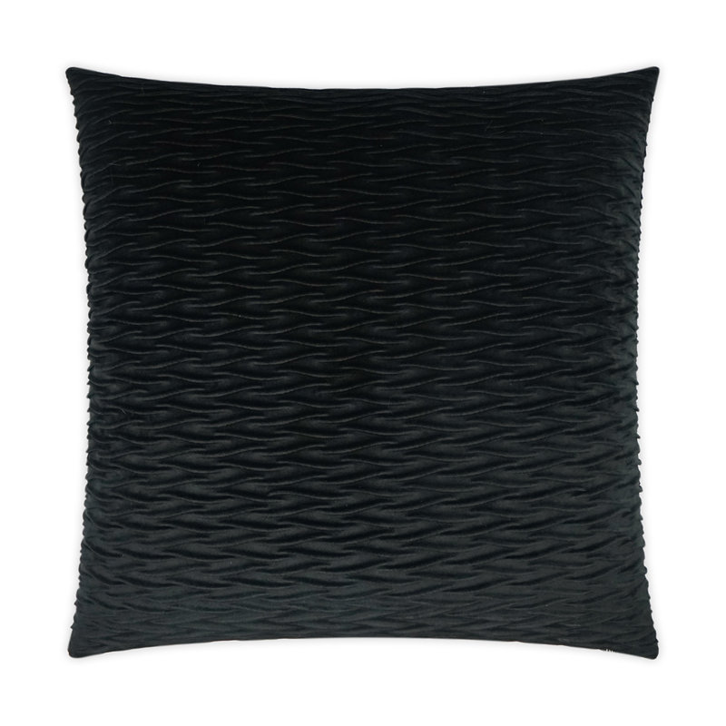 Sophia Pillow Cover & Insert, Square 22", Black
