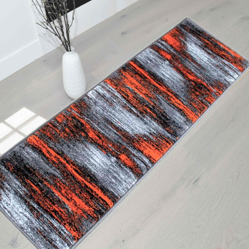 Geometric Indoor Rug, Runner 2' x 7'