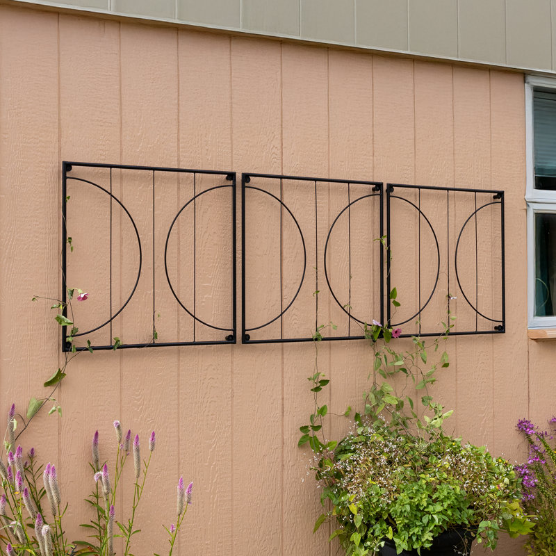 Quilt Block-Circles Wall Trellis Panels (3 panels)