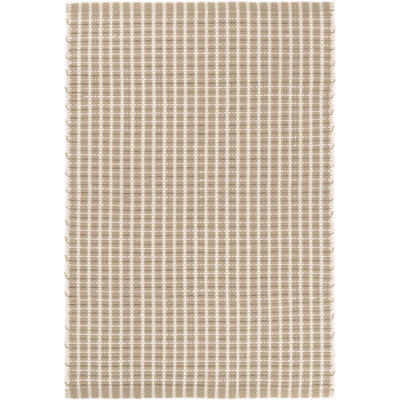Gridiron Flatweave Plaid Area Rug in Wheat