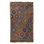 Tapis turc rétro de 6 x 10 pi Jajim, tapis unique en laine tissé à la main
