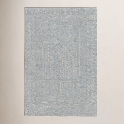 Christie Handmade Blue/Cream Rug